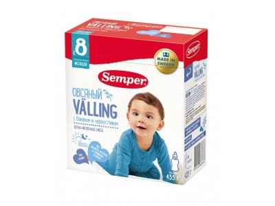 Вэллинг Semper, Овсяный с бананом и черносливом 435 г 1-00063818_1
