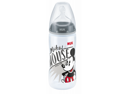 Бутылочка Nuk FС+Disney Mickey Mouse с силиконовой соской отверстие М, размер 2, 300 мл 1-00312597_1