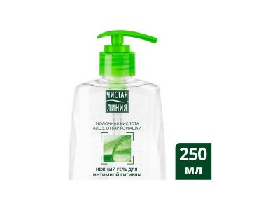 Гель Чистая линия для интимной гигиены Нежный, 250 мл 1-00313009_2