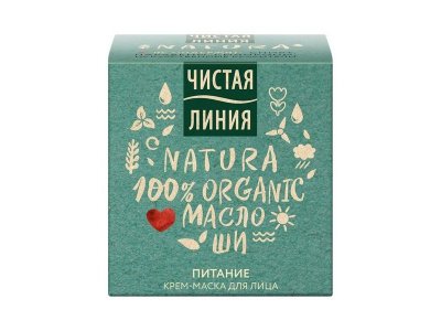 Крем-маска для лица Чистая линия Natura Питание, 45 мл 1-00313014_5