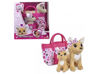 Мягкая игрушка Simba, Chi Chi Love Собачки Счастливая семья, 20 и 14 см 1-00313715_1