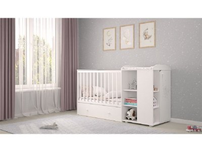 Кроватка-трансформер Polini kids French 800 Teddy, с комодом 1-00315022_6