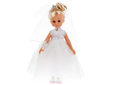 Кукла интерактивная Карапуз Полина Невеста, 33 см 1-00314339_1