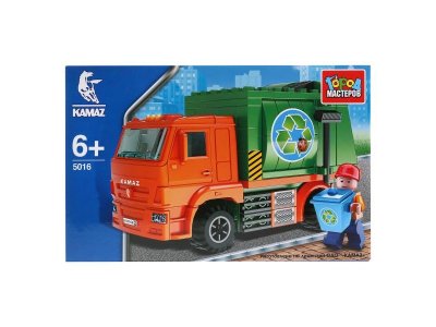 Конструктор Город мастеров Камаз: Мусоровоз, 130 деталей 1-00314602_1