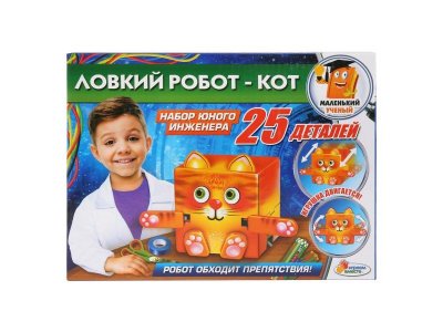 Набор игровой Играем вместе Маленький ученый. Ловкий робот-кот 1-00314786_1