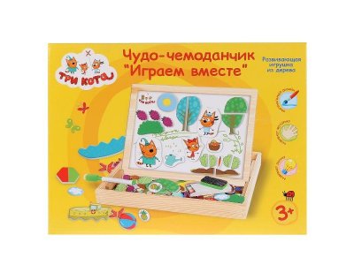 Чудо-чемоданчик Играем вместе Три кота разноцветный 100314930