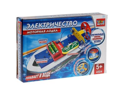 Конструктор электронный Город мастеров Электричество Моторная лодка 1-00314631_2