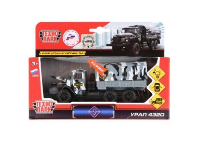 Игрушка Технопарк Машина Урал Омон 1:43 , свет, звук, инерционная 1-00315724_2
