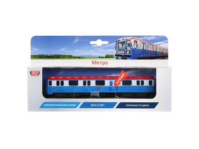 Игрушка Технопарк Вагон метро, свет, звук, инерционная 1-00315743_2