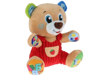 Мягкая игрушка Мульти-Пульти Умный Мишка: Учим Цифры, Буквы, Формы 1-00316151_2