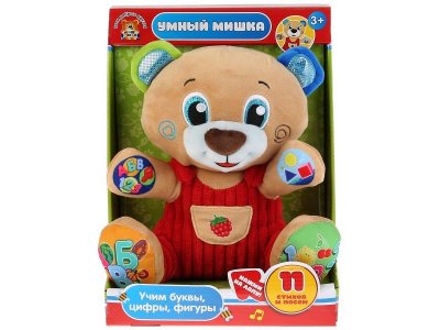 Мягкая игрушка Мульти-Пульти Умный Мишка: Учим Цифры, Буквы, Формы 1-00316151_5