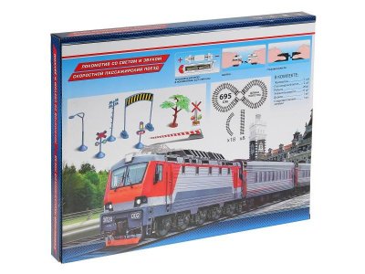 Набор игровой Играем вместе Пассажирский поезд Железная дорога, 695 см 1-00314657_4