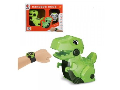 Игрушка Пламенный мотор, Робот DinoBot Cody, ИК-управление, пульт-часы 1-00318108_1