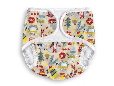 Трусики для купания Multi diapers, Light многоразовые, размер В, 4-9 кг 1-00083678_7