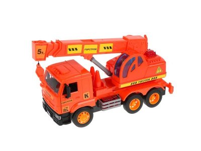 Игрушка Технопарк Машина на радиоуправлении Kamaz Автокран, со светом 1-00315621_1