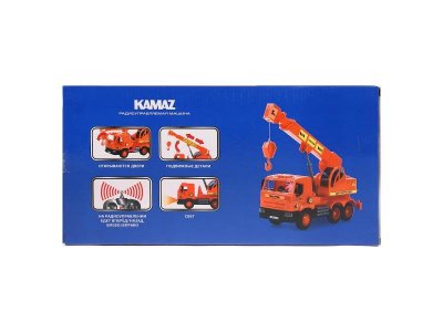 Игрушка Технопарк Машина на радиоуправлении Kamaz Автокран, со светом 1-00315621_5