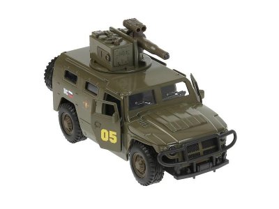 Игрушка Технопарк Машина на радиоуправлении ГАЗ Тигр, со светом и звуком 1-00315622_1