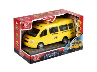 Игрушка Технопарк Машина Газель Такси, свет, звук, инерционная 1-00315639_6