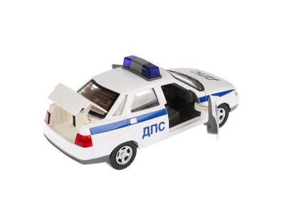 Игрушка Технопарк Машина Lada 110 Полиция ДПС, свет, звук, инерционная 1-00315640_4