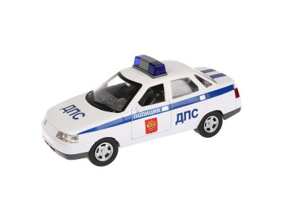 Игрушка Технопарк Машина Lada 110 Полиция ДПС, свет, звук, инерционная 1-00315640_1