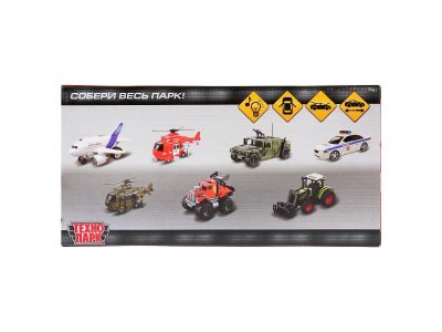 Игрушка Технопарк Машина Lada 110 Полиция ДПС, свет, звук, инерционная 1-00315640_5