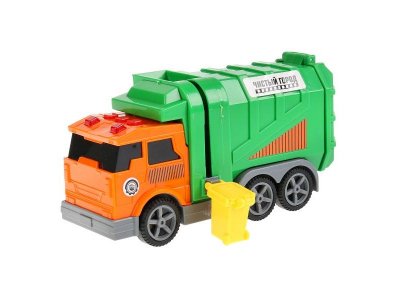 Игрушка Технопарк Машина Мусоровоз, свет, звук, инерционная 1-00315642_1
