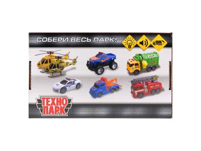 Игрушка Технопарк Машина Мусоровоз, свет, звук, инерционная 1-00315642_4