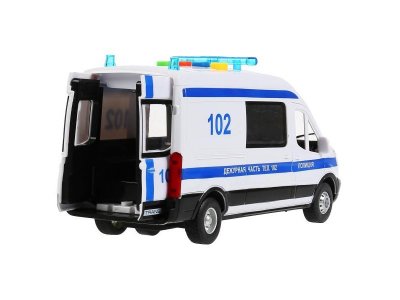 Игрушка Технопарк Машина Ford Transit Полиция, свет, звук, инерционная 1-00315660_3