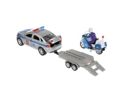 Игрушка Технопарк машина Lada Vesta Полиция, свет, звук, инерционная 1-00315707_3