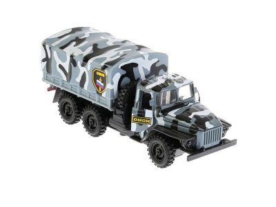 Игрушка Технопарк Машина Урал Омон 1:43 , свет, звук, инерционная 1-00315724_1