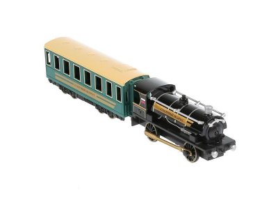 Модель Технопарк Поезд с вагоном, свет, звук, инерционная 1-00315737_7