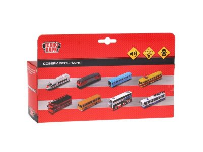 Модель Технопарк Трамвай, свет, звук, инерционная 1-00315741_3