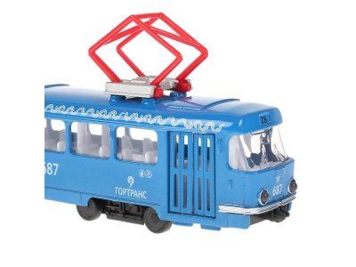 Модель Технопарк Трамвай, свет, звук, инерционная 1-00315741_4