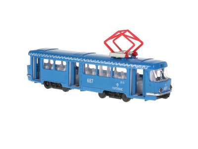 Модель Технопарк Трамвай, свет, звук, инерционная 1-00315741_6