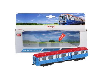 Игрушка Технопарк Вагон метро, свет, звук, инерционная 1-00315743_1