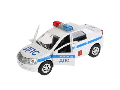 Игрушка Технопарк Машина Renault Logan ДПС, свет, звук, инерционная 1-00315749_1