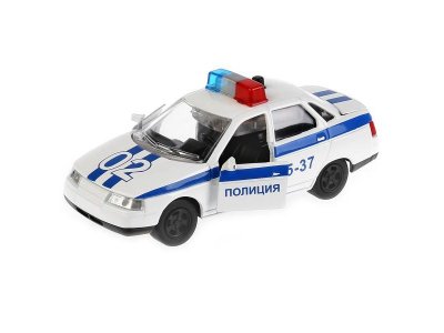 Игрушка Технопарк Машина Lada 2110 Полиция, свет, звук, инерционная 1-00315762_1