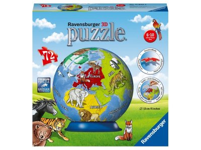 3D Пазл Ravensburger Земной шар, 72 детали 1-00317954_1