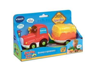 Игрушка интерактивная Vtech Бип-Бип Трактор с прицепом для сена 1-00318048_2