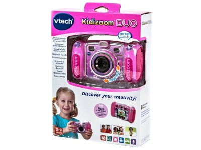 Камера цифровая Vtech Kidizoom duo, розовая 1-00318056_2