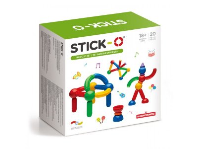 Конструктор магнитный Magformers Stick-O Basic, 20 элементов 1-00316337_1