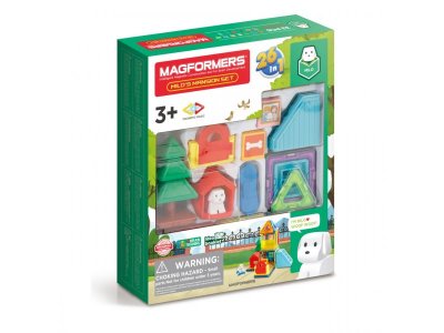Конструктор магнитный Magformers Milo's Mansion, 33 элемента 1-00316343_1