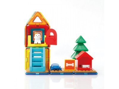 Конструктор магнитный Magformers Milo's Mansion, 33 элемента 1-00316343_2