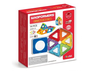 Конструктор магнитный Magformers Basic Plus, 14 элементов 1-00316374_1