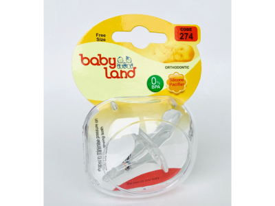 Соска-пустышка Baby Land ортодонтическая силиконовая, р.2 1-00319474_6