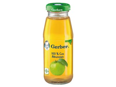 Сок Gerber яблочный осветленный 175 мл 1-00007677_1