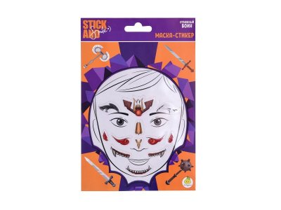 Маска-стикер для лица Stick and Smile Отважный воин 1-00320457_1