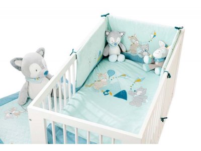 Бортик Nattou Лошадка и Волк для кровати универсальный 1-00320228_2