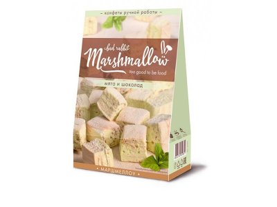Конфеты Marshmallow Маршмеллоу Мята и шоколад, 150 г 1-00321016_1