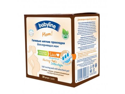 Прокладки Babyline Mom Lux гелевые для кормящих мам, 30 шт. 1-00000012_1